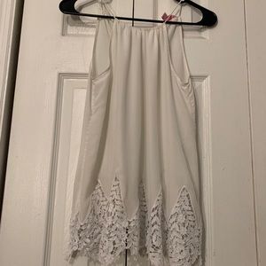 Lily Pulitzer White Lace Tank